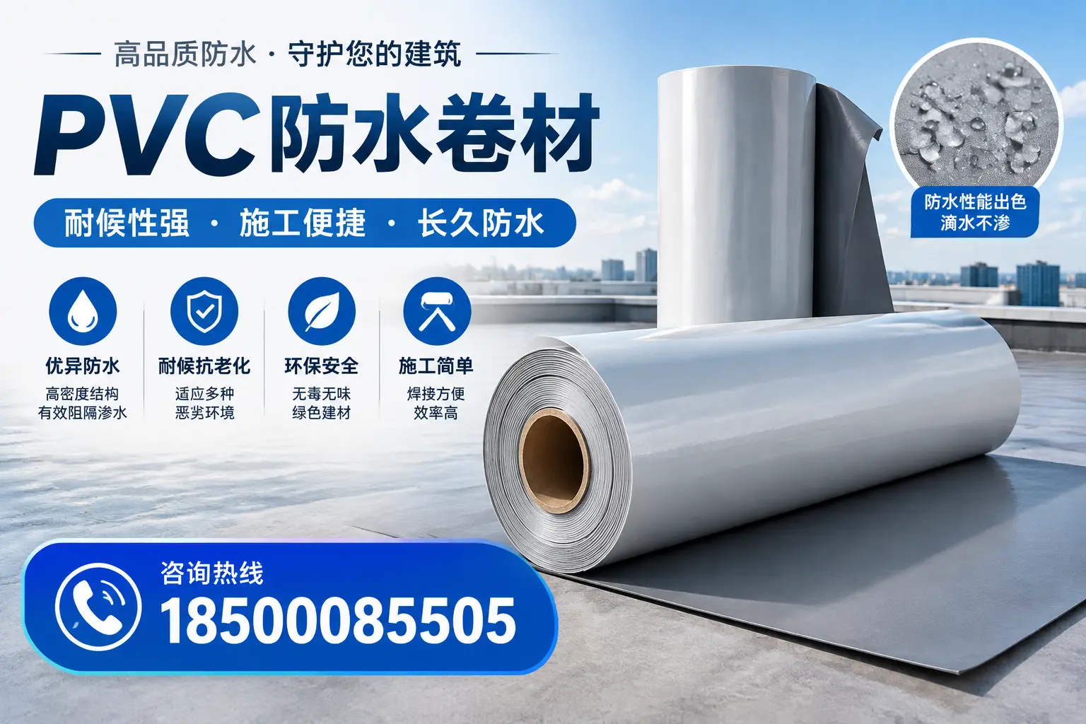 pvc防水卷材在怒江的行业应用前景分析
